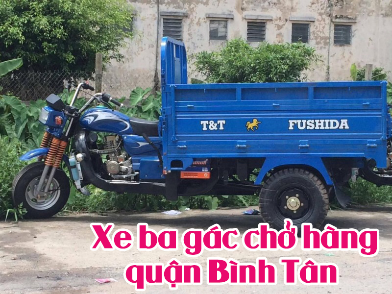 xe ba gác chở hàng quận bình tân